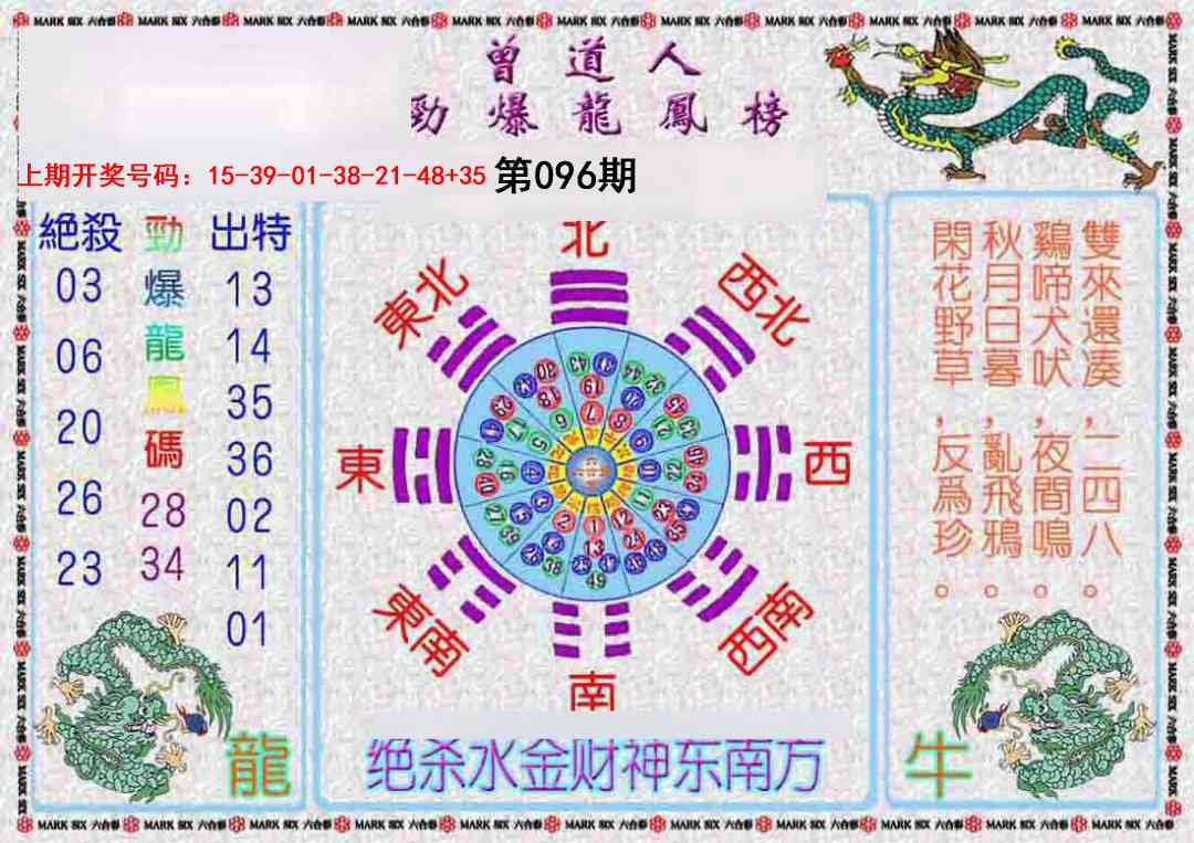 096期曾道人劲爆龙凤榜[图]